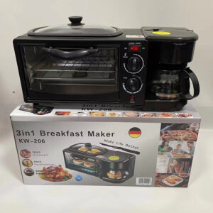 3-in-1 Breakfast Machine - Sandwich Maker & Toast Oven