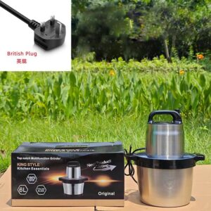 3L/6L/8L/12L Fufu Machine & Meat Grinder - Multi-function, Stainless Steel