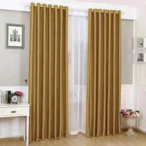 Heavy Quality Plain Curtains 6x8ft
